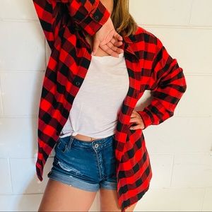 Red plaid shirt